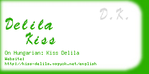 delila kiss business card